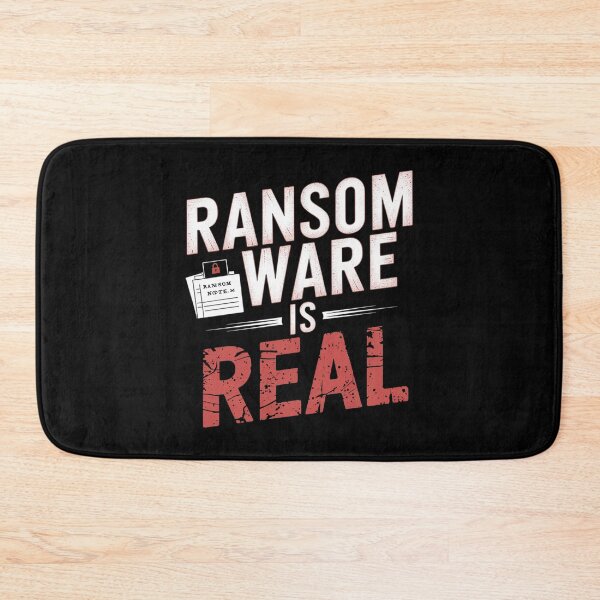 Item preview, Ransomware Is Real Art – Cybersecurity Awareness Design for IT Pros & Ethical Hackers designed and sold by pixelpopplanet.