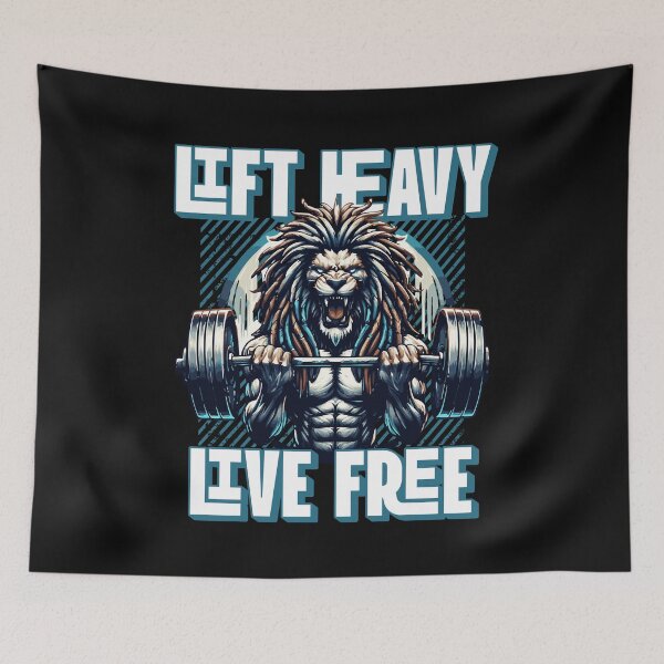 Item preview, Lift Heavy Live Free designed and sold by SavvyEarth.