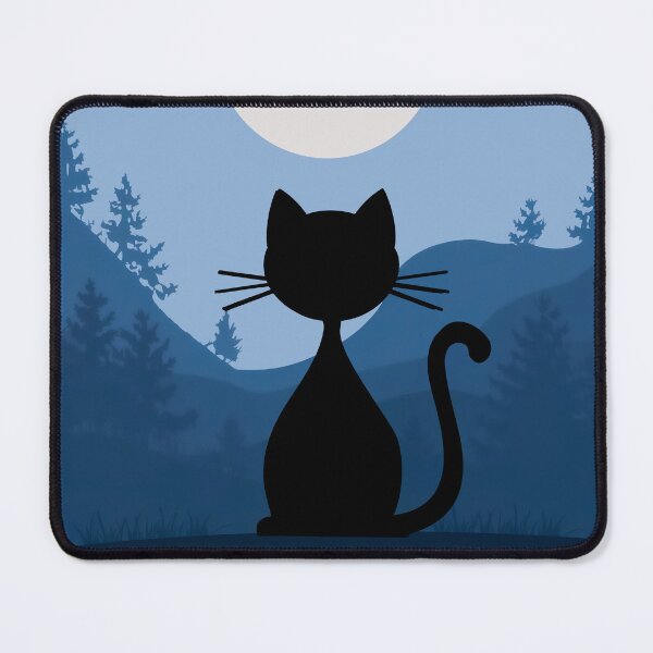 Item preview, Cat in the moonlight designed and sold by QuanntixArt.