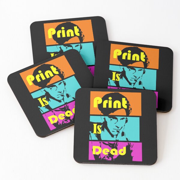 Item preview, Print Is Dead – Retro Minimalist Typography Design designed and sold by Colorful-Garden.