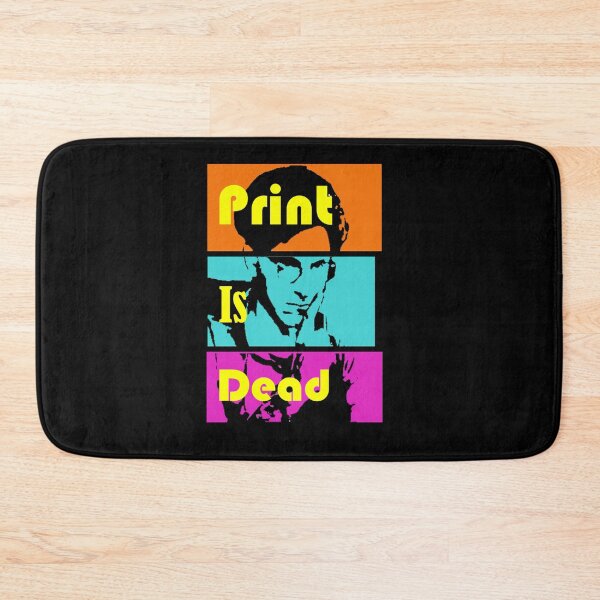 Item preview, Print Is Dead – Retro Minimalist Typography Design designed and sold by Colorful-Garden.