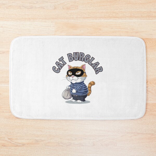 Item preview, The Feline Felon, Cat, Burglar, thief, funnyfits70, Humor, Funny, retro, vintages, funny quotes, animal humor, designed and sold by FunnyFits70.