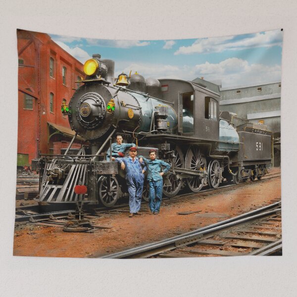 Item preview, Train - Locomotive - The Central New Jersey 581 Locomotive 1905 designed and sold by Mike Savad Photography.