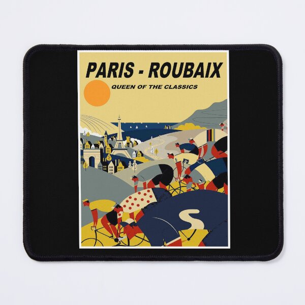 Item preview, PARIS = ROUBAIX : Vintage Queen of the Classics Bike Racing Print designed and sold by posterbobs.