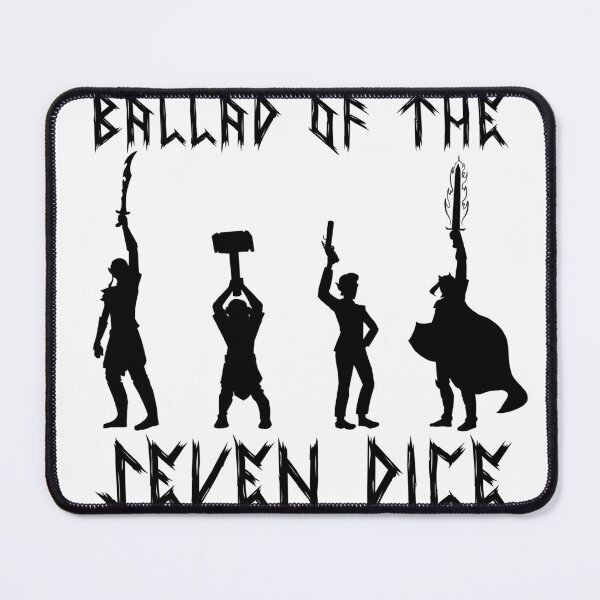 Item preview, Copy of Copy of Death Shift Adventuring Party - Black Font designed and sold by Ballad of the Seven Dice.