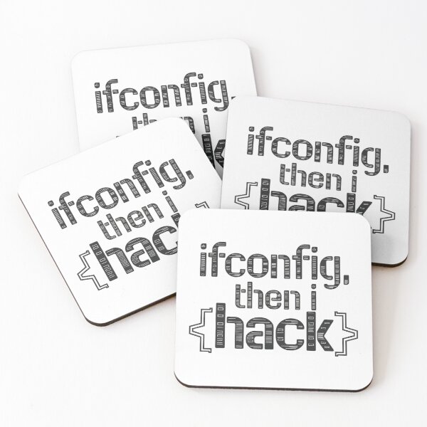 Item preview, Ifconfig Then I Hack Art – Funny Hacker Coding Terminal Design for Linux & Cybersecurity Geeks designed and sold by pixelpopplanet.