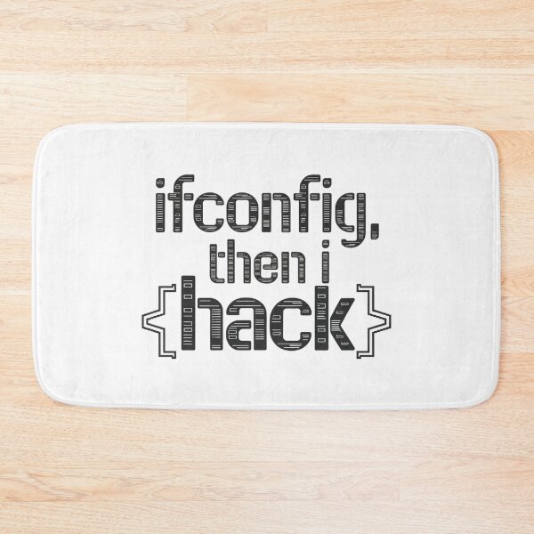 Item preview, Ifconfig Then I Hack Art – Funny Hacker Coding Terminal Design for Linux & Cybersecurity Geeks designed and sold by pixelpopplanet.