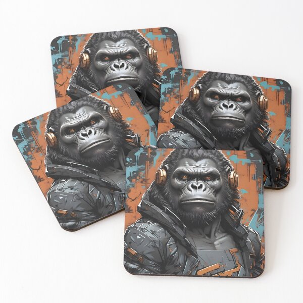 Item preview, Urban Alpha – Street Gorilla with headphones Graffiti designed and sold by SolaoLab.