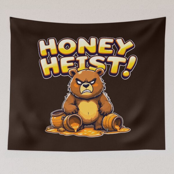 Item preview, Honey Heist – Angry Bear Cartoon designed and sold by SteadyRolling.