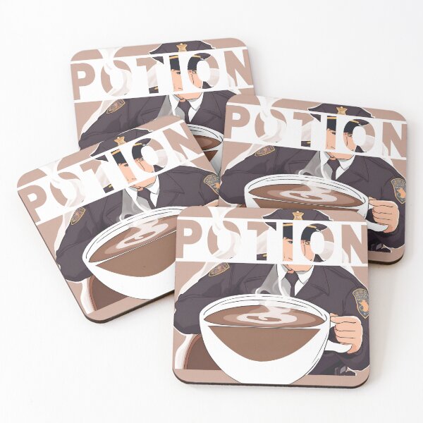 Item preview, Coffee "Potion" Police Design ⭐⭐⭐⭐⭐ designed and sold by ElegantPlanet ⭐⭐⭐⭐⭐.