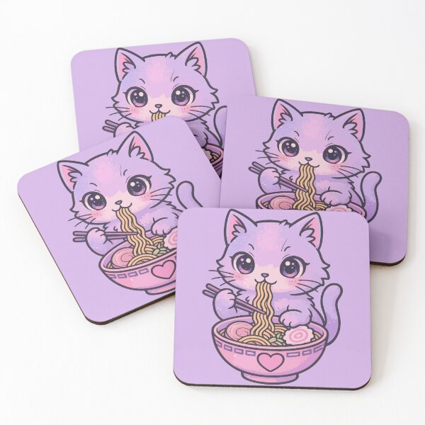 Item preview, Kawaii Cat Ramen designed and sold by TomFrontierArt.