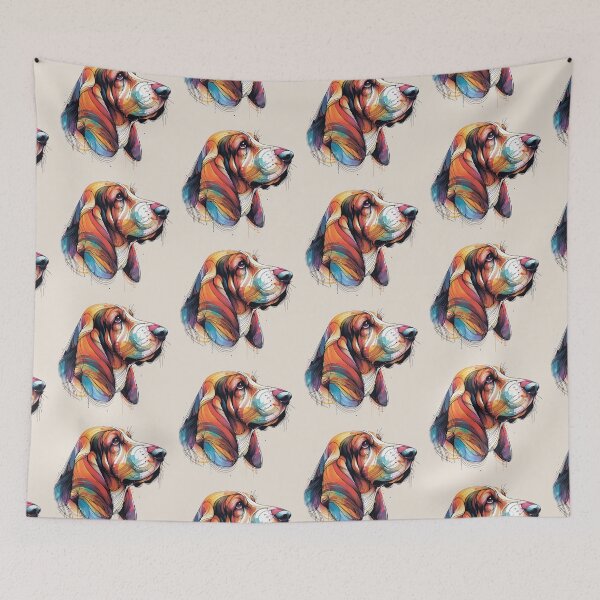 Item preview, Colorful dog. Dog breed. Besset designed and sold by MagelliShop.
