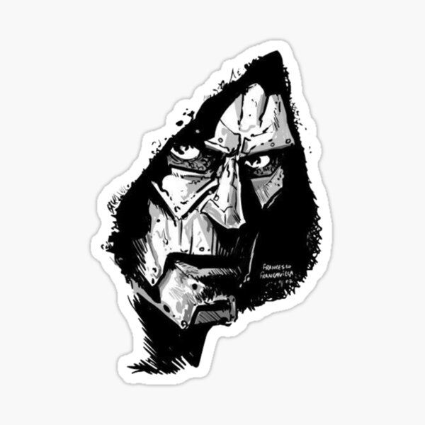 Vista previa del artículo con la obra «Doctor Muerte», diseñado y vendido por NixTap.