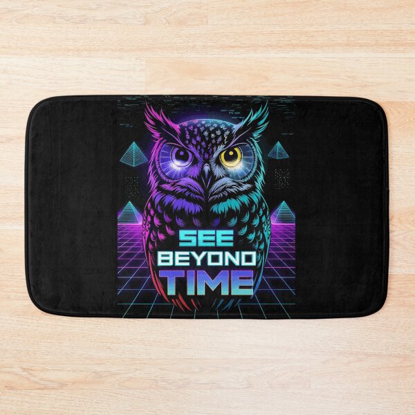 Item preview, See Beyond Time Neon Owl Retro Futurism designed and sold by Taans-Creation.