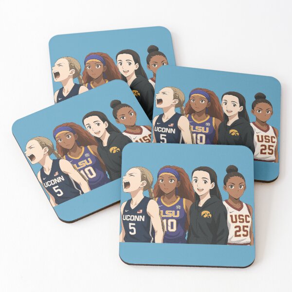 Item preview, Anime Style Female Basketball Champions – Sports Girl Power Art designed and sold by sammgdesign.