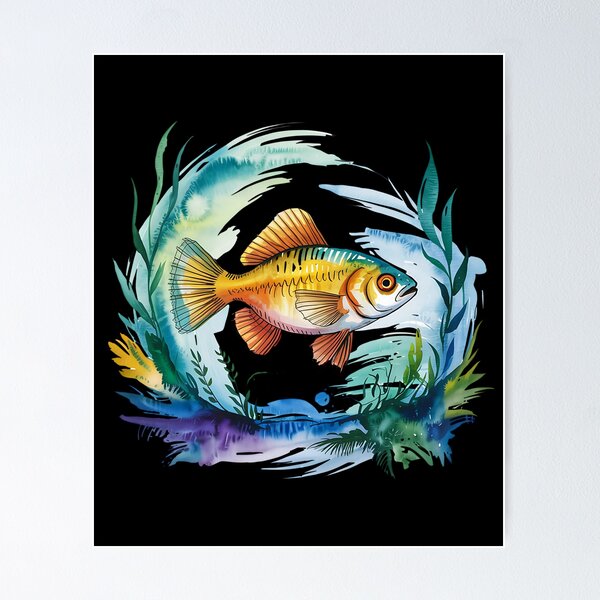 Vista previa del artículo con la obra «encantadores peces de colores», diseñado y vendido por ATOTI.