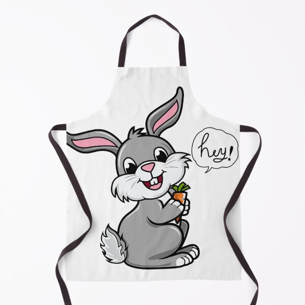 Item preview, Cute Easter Bunny with Carrot Saying "Hey!" – Funny Spring Design designed and sold by MOTAS FASHION .