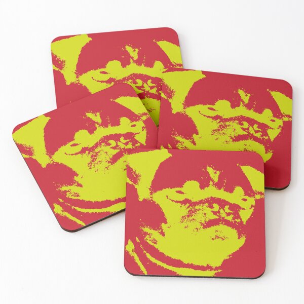 Item preview, Yellow Pug Red Background designed and sold by volcanix.