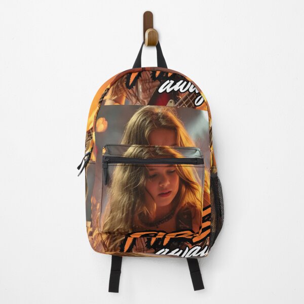 Item preview, Fire Away – Girl Rocking the Bass in Flames designed and sold by Artitude Studio.