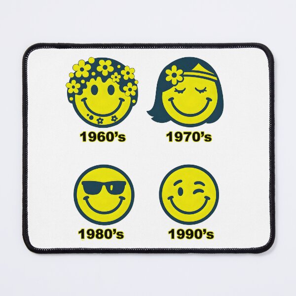 Item preview, Emoji Decades. 60's 70's 80's 90's. Yellow designed and sold by Shoot-The-Moon.