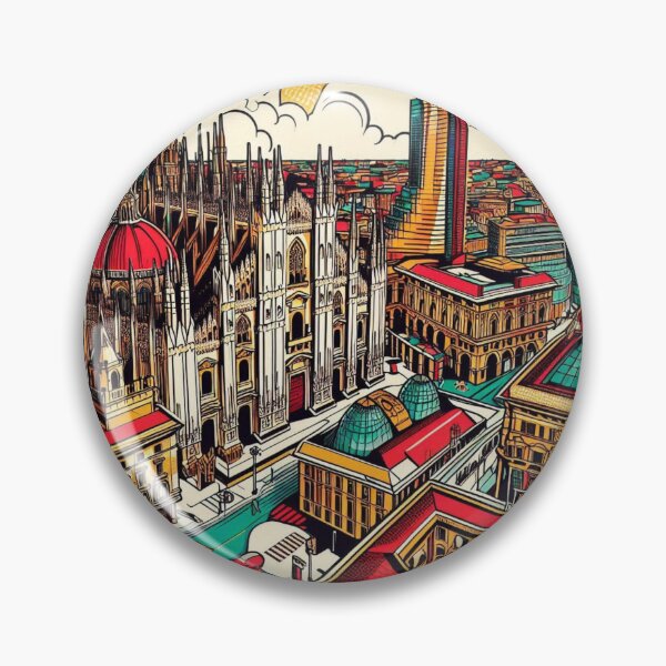 Item preview, Colorful Milan Comic Style Design – Perfect for Travel Lovers, Fashion Fans, and Italian Vacation Accessories designed and sold by knalpot-design.