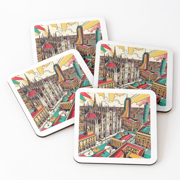 Item preview, Colorful Milan Comic Style Design – Perfect for Travel Lovers, Fashion Fans, and Italian Vacation Accessories designed and sold by knalpot-design.