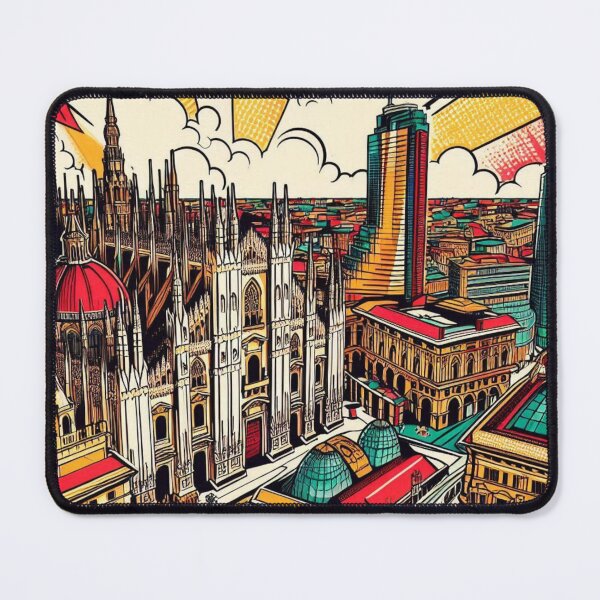 Item preview, Colorful Milan Comic Style Design – Perfect for Travel Lovers, Fashion Fans, and Italian Vacation Accessories designed and sold by knalpot-design.