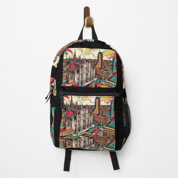 Item preview, Colorful Milan Comic Style Design – Perfect for Travel Lovers, Fashion Fans, and Italian Vacation Accessories designed and sold by knalpot-design.