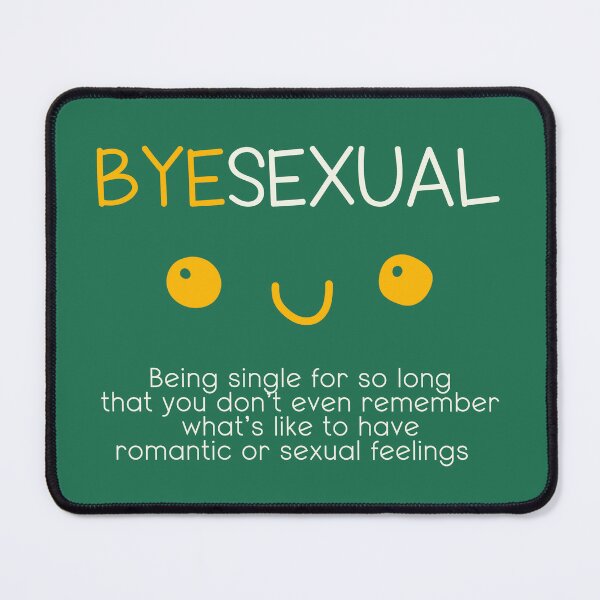 Item preview, Byesexual Being Single Funny Joke Meme Green & Yellow Cute Face designed and sold by hiacynto.