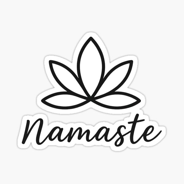 Artikel-Vorschau von Namaste – Minimalistische Lotus-Yoga-Kunst, designt und verkauft von Vitanity.