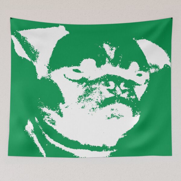 Item preview, White Pug Green Background designed and sold by volcanix.