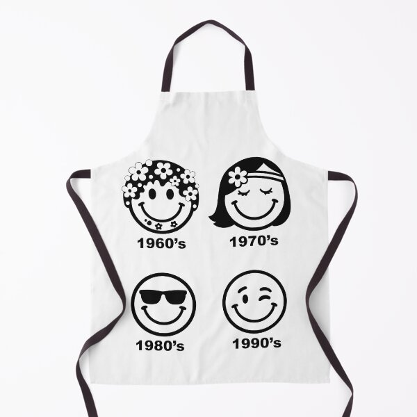 Item preview, Emoji Decades. 60's 70's 80's 90's. Black & White designed and sold by Shoot-The-Moon.