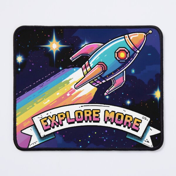 Item preview, Pixel Rocket Explore More designed and sold by Zazeyy.