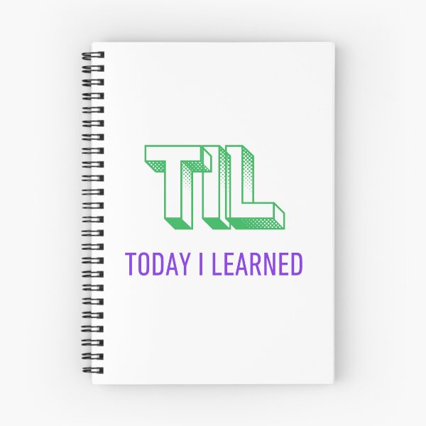 Item preview, TIL Today I Learned designed and sold by VasInd.