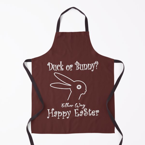 Item preview, Duck or Bunny? Either Way, Happy Easter – Fun Minimal Easter Design |white designed and sold by ZechJohnRB.