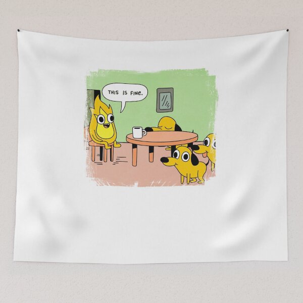 Item preview, This is fine, Meme designed and sold by CezSM.