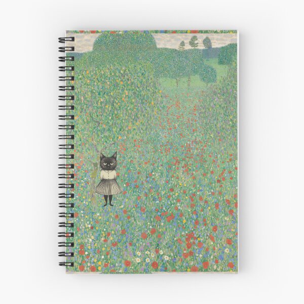 Item preview, Cat in Klimt’s Wildflower Garden designed and sold by MidCenturyStore.