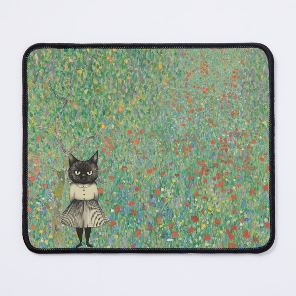 Item preview, Cat in Klimt’s Wildflower Garden designed and sold by MidCenturyStore.