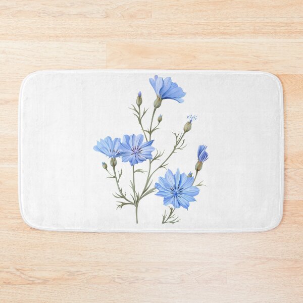 Item preview, Wild Chicory Flower Botanical Watercolor Art designed and sold by countrymouse.