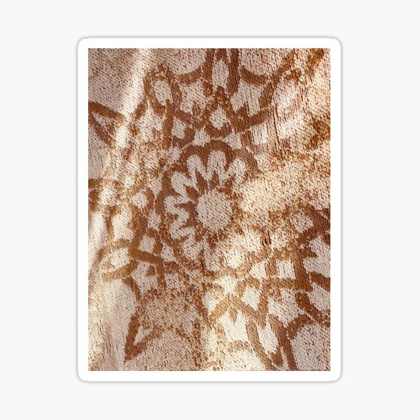 Sunlight playing with a rug Sticker