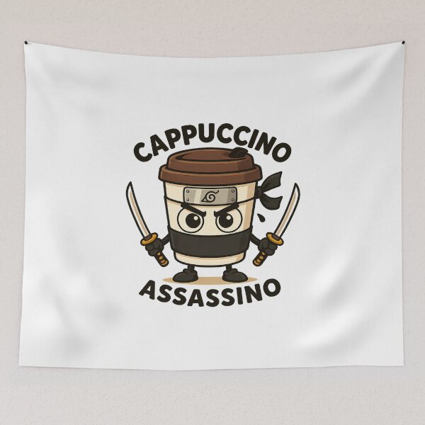 Item preview, Cappuccino Assassino - (Italian Brainrot) Funny Meme designed and sold by TyxShop.