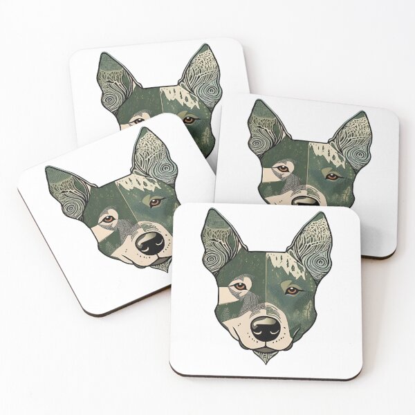 Item preview, Forest Silhouette of an Australian Cattle Dog designed and sold by GoodyPaws.