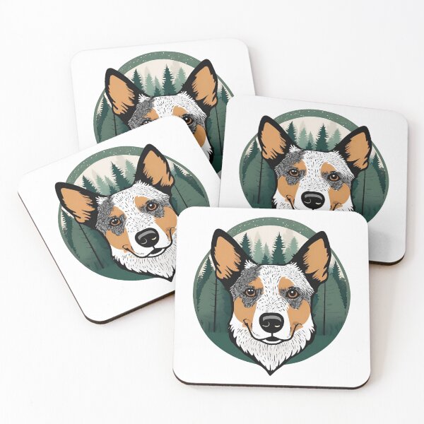 Item preview, Forest Silhouette of an Australian Cattle Dog designed and sold by GoodyPaws.
