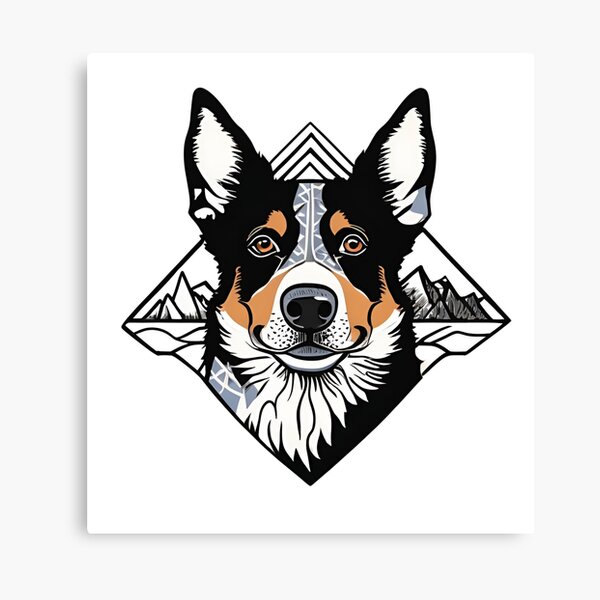 Item preview, Mountain Silhouette of an Australian Cattle Dog designed and sold by GoodyPaws.