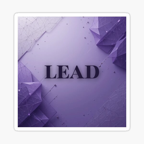 Item preview, Minimalist Lead Wall Art | Purple Leadership Word | Creative Director Gift designed and sold by TextMuse.