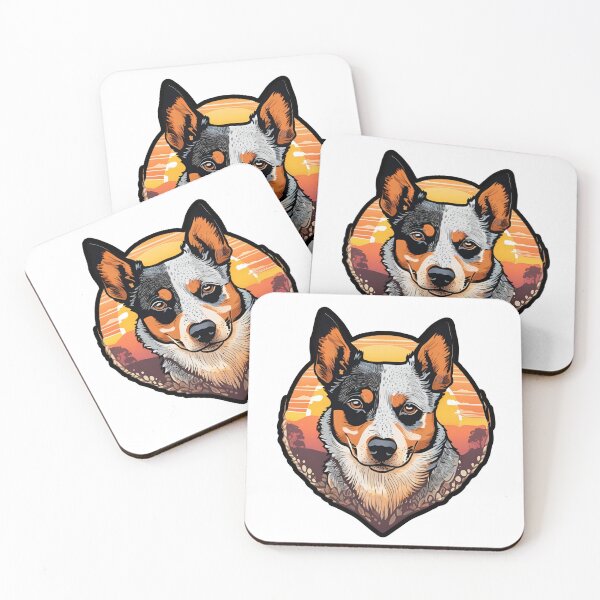 Item preview, Sunset Silhouette of an Australian Cattle Dog designed and sold by GoodyPaws.