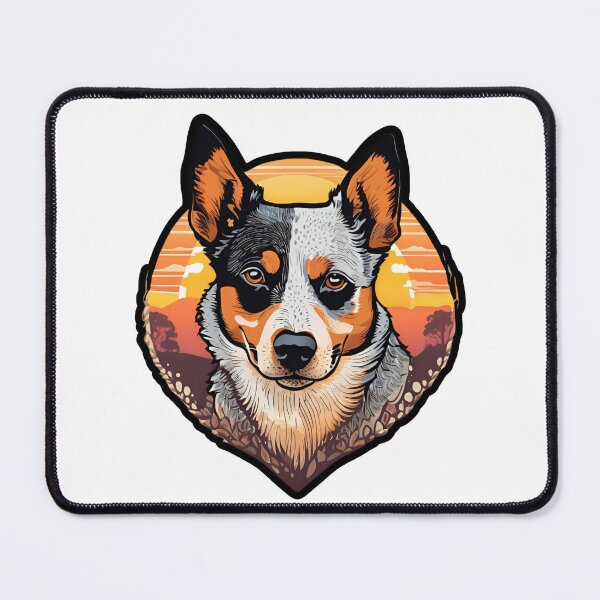 Item preview, Sunset Silhouette of an Australian Cattle Dog designed and sold by GoodyPaws.