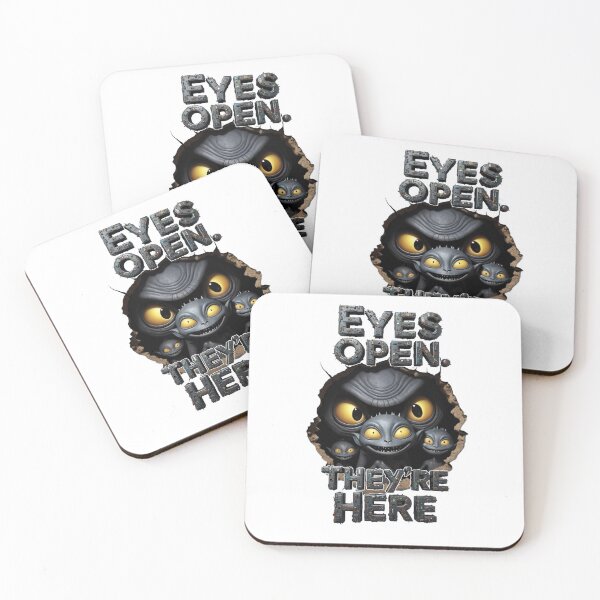 Item preview, Eyes Open. They’re Here – Playful Fantasy Creatures Design designed and sold by AleksKos.