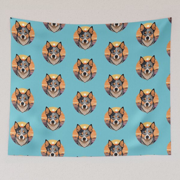 Item preview, Sunset Silhouette of an Australian Cattle Dog designed and sold by GoodyPaws.