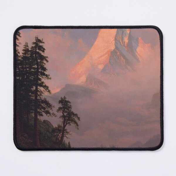 Item preview, Vintage Landscape Mountain Painting Old Masters Painting Sunset designed and sold by Seascapesnmore.